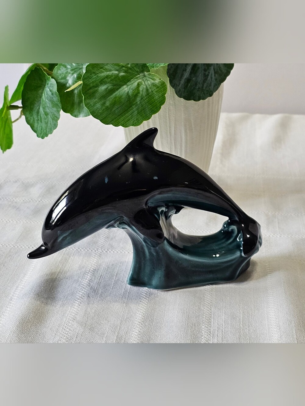 Vintage Poole Pottery Dolphin on Wave England Model 403